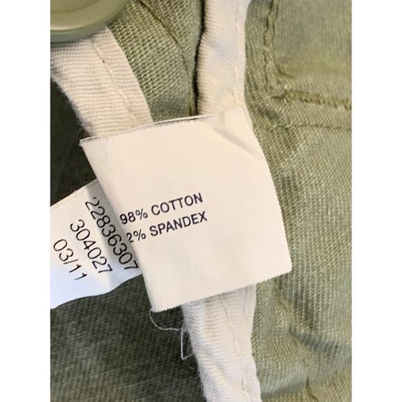 Gap Women's Front Buttons Pockets Military Twill Jacket Long Sleeves Green Sz 6 - Picture 4 of 5